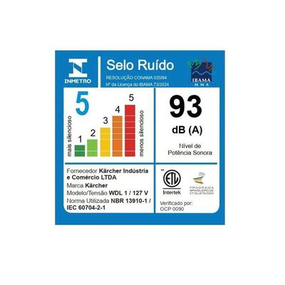 Aspirador De Pó E Água WDL 1 Karcher - 110V