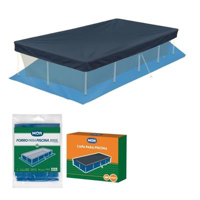 Capa E Forro Para Piscina 3000 Litros Mor