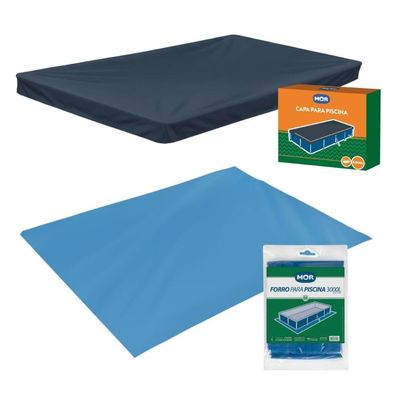 Capa E Forro Para Piscina 3000 Litros Mor