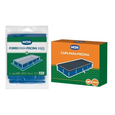 Capa E Forro Para Piscina 3000 Litros Mor
