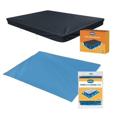 Capa E Forro Para Piscina 3700 Litros Mor