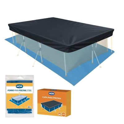Capa E Forro Para Piscina 3700 Litros Mor