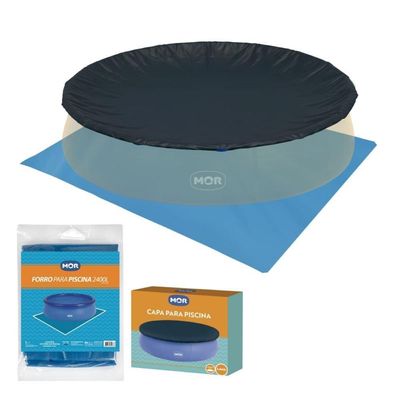 Capa E Forro Para Piscina 2400 Litros Mor