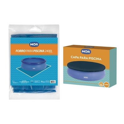 Capa E Forro Para Piscina 2400 Litros Mor