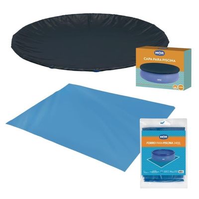 Capa E Forro Para Piscina 2400 Litros Mor