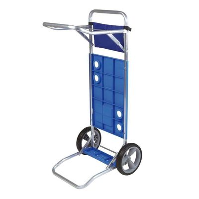 Carrinho De Praia Mesa Cadeiras Guarda-sol 15 Kg Mor azul Azul