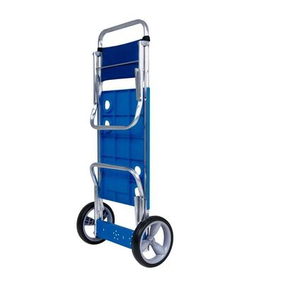 Carrinho De Praia Mesa Cadeiras Guarda-sol 15 Kg Mor azul Azul