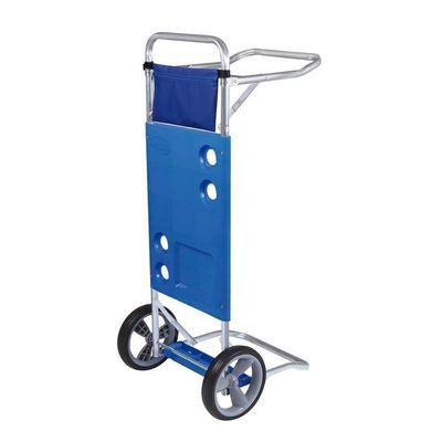 Carrinho De Praia Mesa Cadeiras Guarda-sol 15 Kg Mor azul Azul