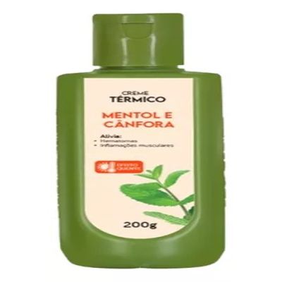 Mentol e Cânfora- Creme Termico P/Massagem  200 G (3656)
