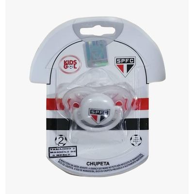 Chupeta São Paulo Clean Redondo S2 Kids Gol