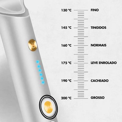 Escova Pente Alisadora Profissional Branco 34w Bivolt