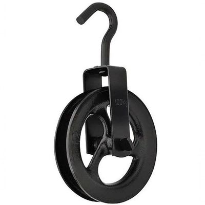 Roldana De Ferro 160mm Com Gancho Paraboni 100156