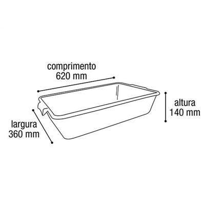 Caixa De Massa-concreto 20 Litros Arqplast 25477pm