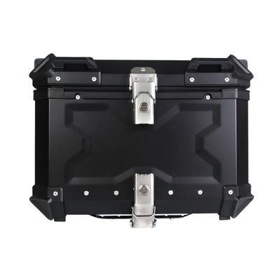 Baú Moto Traseiro 45 Litros Preto Base Universal Tronos