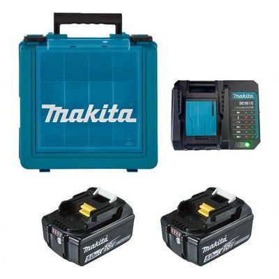 Kit De Energia 18v Lxt Makita Kitmak1850b 02 Baterias 5ah + Carregador