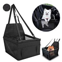 Cadeirinha Pet Transporte Assento Cachorro Gato Carro Viagem Passeio Dobravel Com Bolso Preta