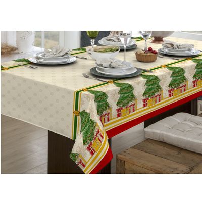 Toalha Mesa Retangular Bella Mesa 140x210cm Natal Raner