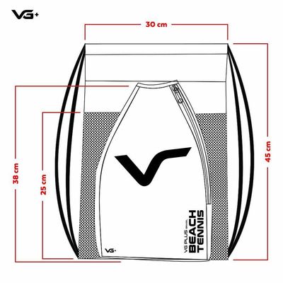 Bolsa De E Raqueteira Beach Tennis Vg Plus Rosa