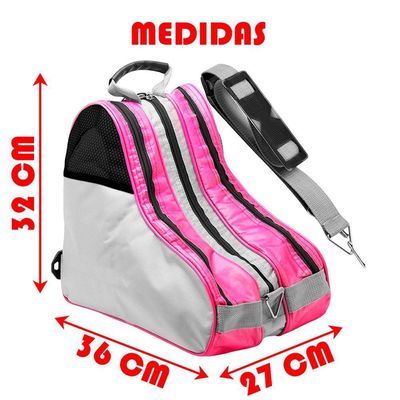 Bolsas Patins Roller Inline 4 Rodas Semi E Rosa