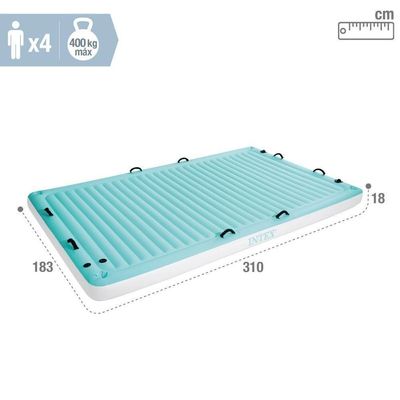 Colchão Esteira Flutuante Premium Com Porta Copos E Alça Intex