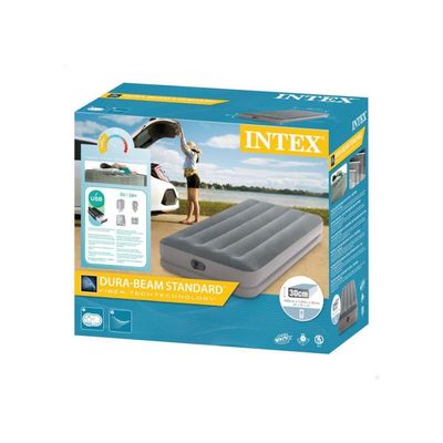 Colchão Inflável Solteiro Dura Beam Prestige Standard Bomba Usb Intex