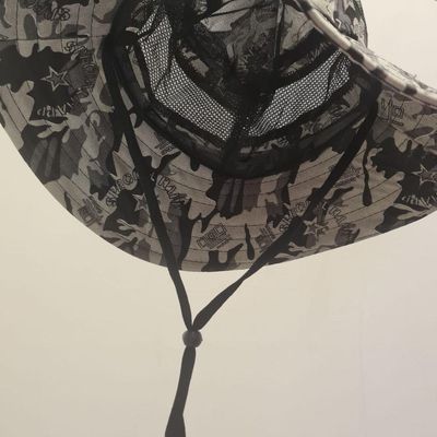 Chapéu Camuflado Australiano Canavieiro Respirável Protetor Solar Pesca Trilha Camping Verde