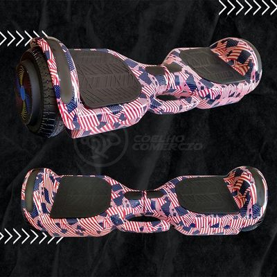 Esporte Skate Elétrico Adesivo America - Usa