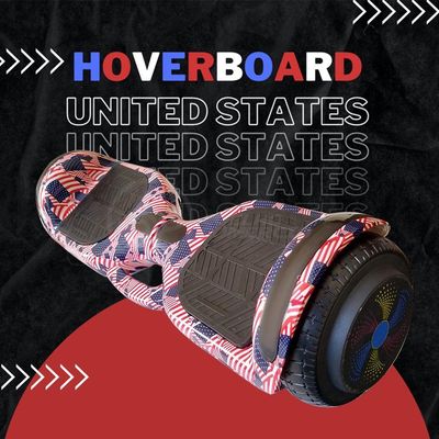 Esporte Skate Elétrico Adesivo America - Usa