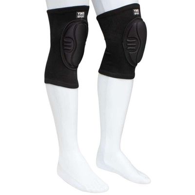 Joelheira Yins De Nylon 1 Par - Preto