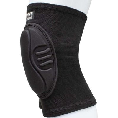 Joelheira Yins De Nylon 1 Par - Preto