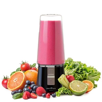 Liquidificador Portátil Britânia 300ml 50W USB BLQE02A Bivolt