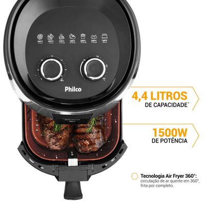 Air Fryer Philco 4,4L Antiaderente Redstone 1500W PFR15PI 127V