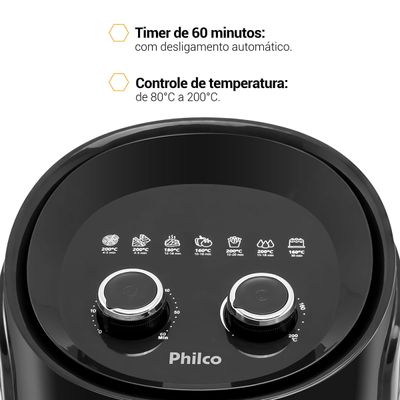 Air Fryer Philco 4,4L Antiaderente Redstone 1500W PFR15PI 127V