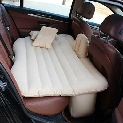 Colchão Cama Inflável Para Carro Com Bomba Elétrica 12v Vg Plus Bege
