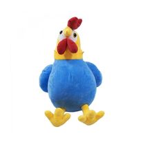 Galo de Pelúcia Em Pé Azul 34cm