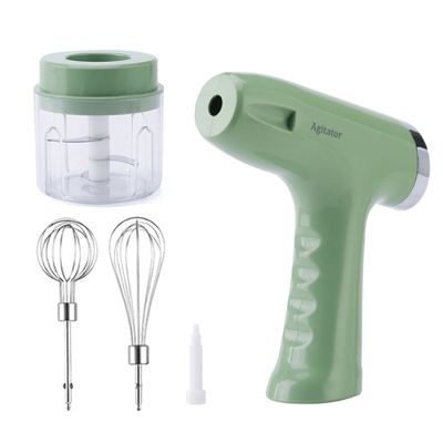 Batedeira Processador Mini Triturador Elétrico Recarregável Cor:Verde