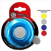 Buzina Campainha p/ Bicicleta Tipo Trim Metal 8 Cm Cores Sortidas - SQ 3272