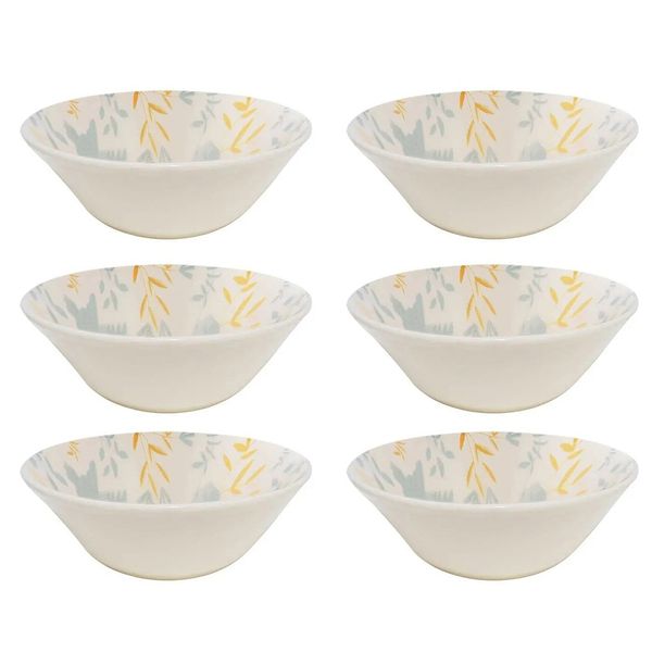 Tigela Conic de Ceramica Donna Bem-Te-Vi 500ml 6 Unidades - Biona 134402