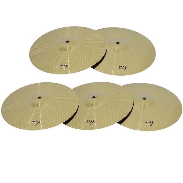 Kit 5 Pratos de Ataque para Bateria 18" Liga de Aço New York