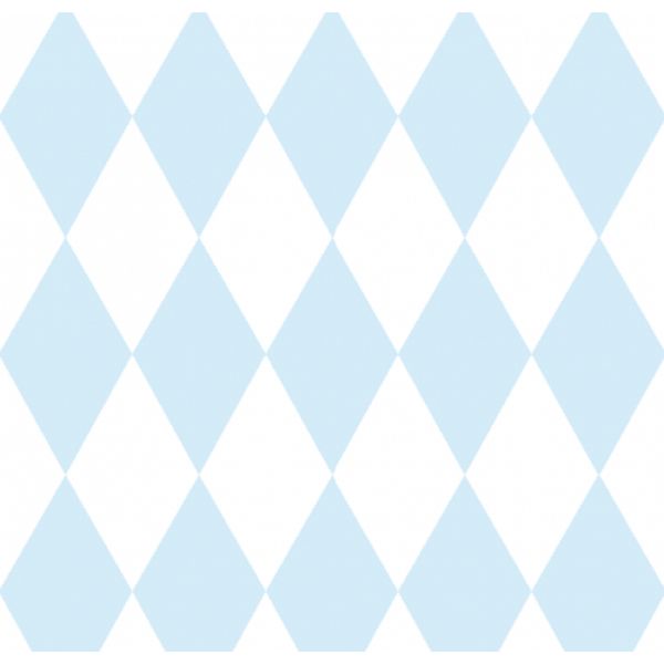 Papel de Parede Treboli Losangos Azuis 5861 - Rolo: 10m x 0,53m