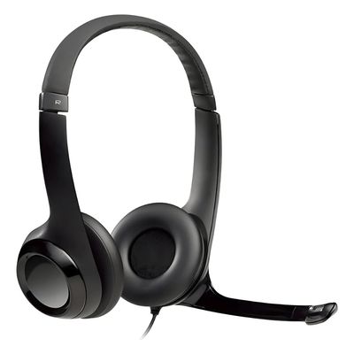 Headset Gamer USB Logitech Preto H390 Com Microfone Flexível