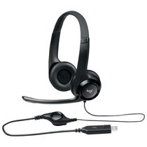 Headset Gamer USB Logitech Preto H390 Com Microfone Flexível