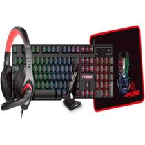 KIT GAMER 5 EM 1 KE-GK5150 PRETO KROSS