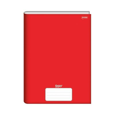 Caderno Universitário Jandaia Brochura Capa Dura 1 Matéria Vermelho UNICA