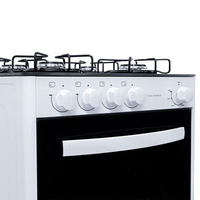 Fogão Suggar de Piso Cook Essence 4 Bocas com Mesa de Vidro Branco
