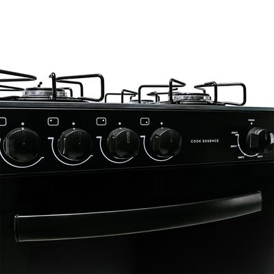 Fogão Suggar de Piso Cook Essence 4 Bocas com Mesa de Vidro Preto
