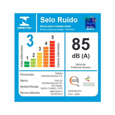 Aspirador de Pó Philco PH1100AZ 2 em 1 Rapid Turbo 1L 1250W 127V