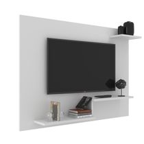 Painel Para Tv Até 42" Polegadas Denver Com Prateleira Branco J Carvalho