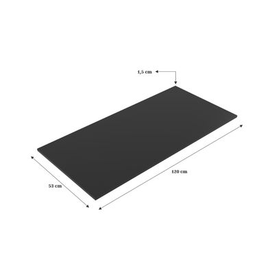 Tampo Mdp 120Cm Preto J Carvalho