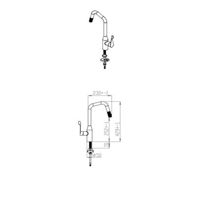 MISTURADOR MONOCOMANDO DEBACCO CINZA-GREY  20.04.70020